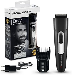 Rowenta Stylis 2 TN2801 - Cortapelos para hombre con cuchillas de acero Inoxidable con 90 minutos de autonomía, 11 longitudes de corte, fácil sistema de limpieza y sistema de bloqueo