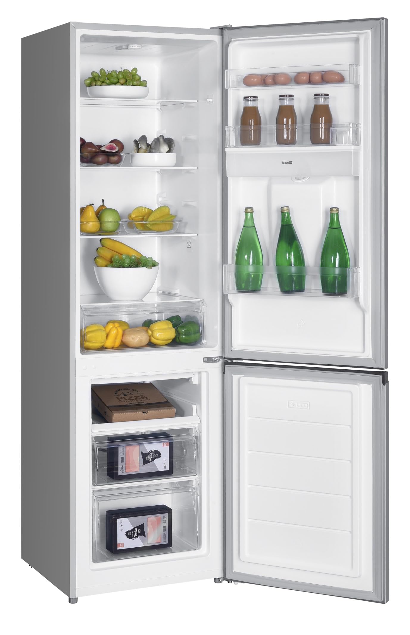 GEDTECH GCB262SL Réfrigérateur combiné congélateur bas 262L Argent Classe E