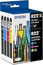 822 DURABrite Ultra Ink High Capacity Black & Standard Color Cartridge Combo Pack (T822XL-BCS) Works with WorkForce Pro WF-3820,3823, 4820, 4830, 4833, 4834