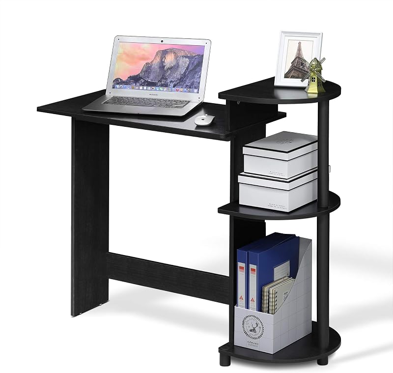 Furinno Compact Scrivania per Computer Nera