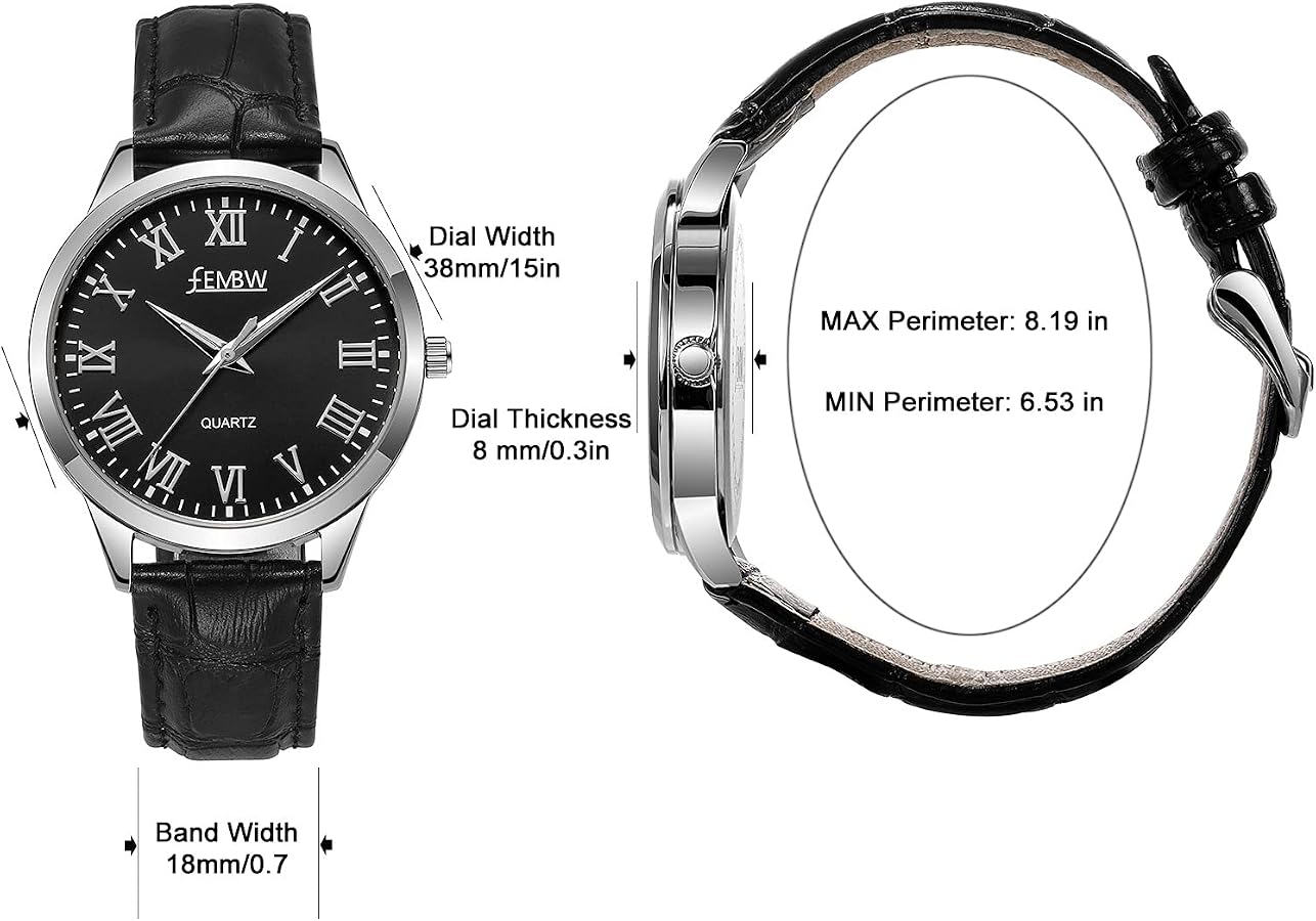 Women\'s Navy Leather Strap Watch with Arabic Numerals, Japanese Quartz, Water The Orient “Arabic” Bambino carries plenty of character on  main image 2