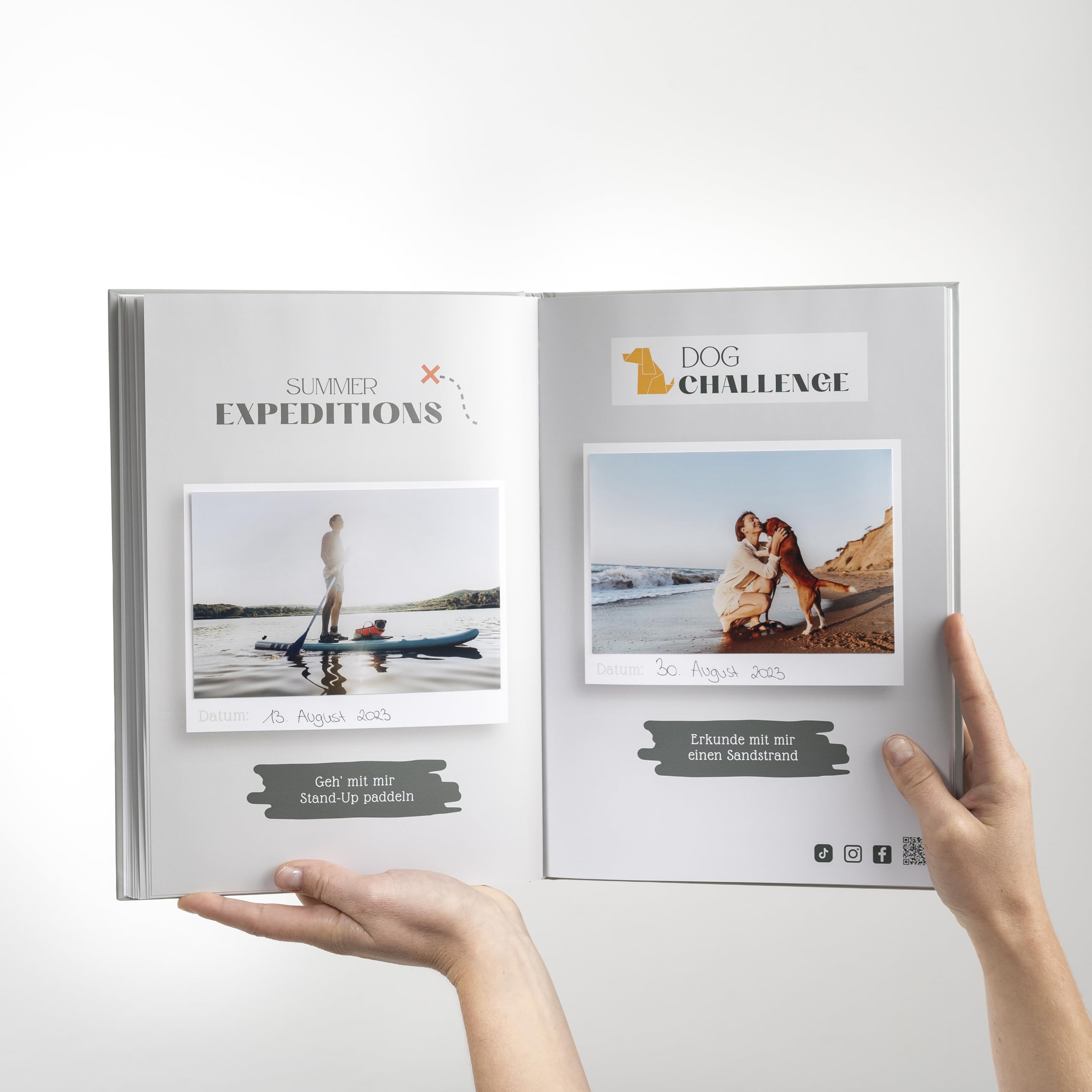 Adventure Memories | Challenge Buch für Abenteuer mit dem Hund | Album für Erinnerungen für mit dem Hund | Persönliches Geschenk für Hundehalter | Erinnerungsbuch für Hundeliebhaber