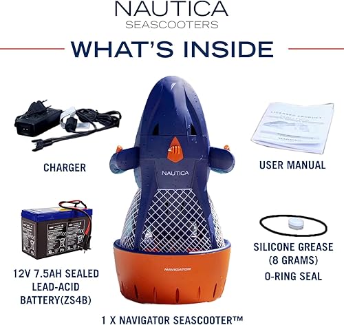 Miniatura 8 de Nautica Navigator and Skipper Underwater Seascooters, Designed for Younger Recreational Divers and Snorkelers