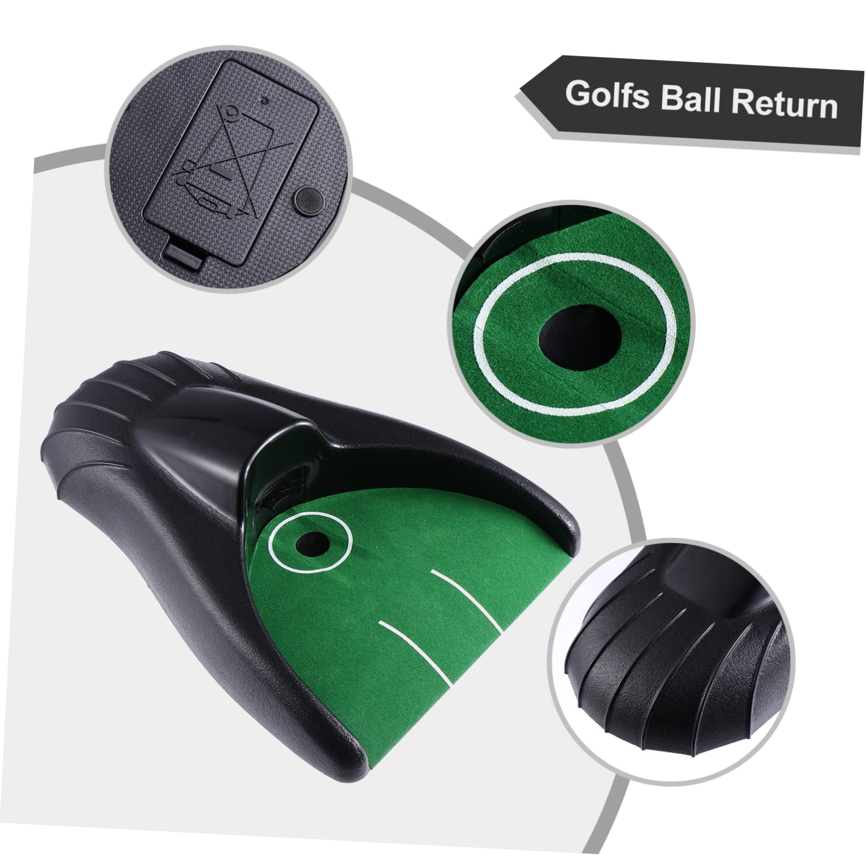 VANZACK Golf Ball Retriever Automatic Putting Machine for Golfs Training No Battery Included Parabolic Curve Design Full Auto Function for Indoor/Outdoor Practice