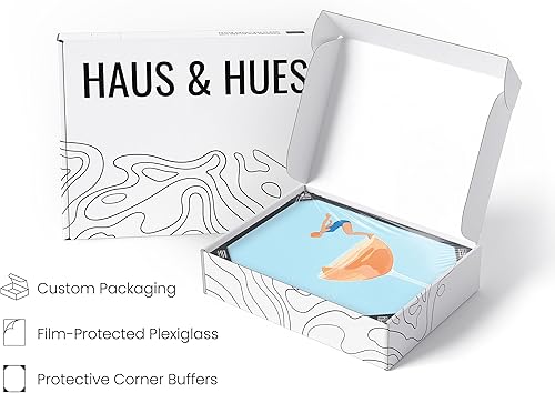 Vista 151 de HAUS AND HUES Evil Eye Decor - Navy Blue Wall Art, Evil Eye Wall Decor, Mykonos Artwork, Evil Eyes Print, Big Eyes Painting Print, Evil Eye Poster