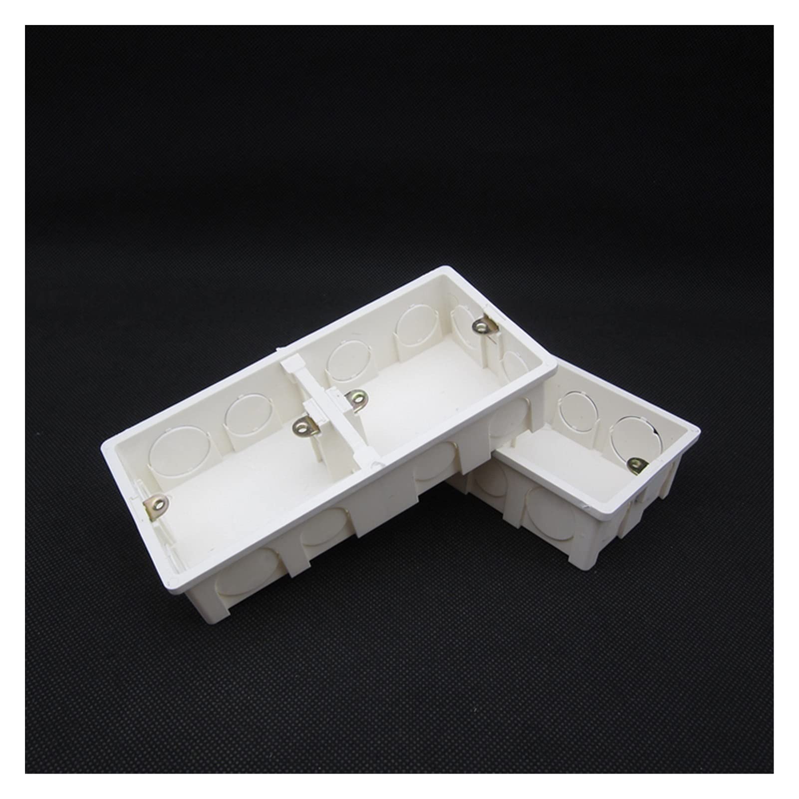 Caja de conexiones, caja de conexiones de interruptor, caja de conexiones 10 piezas Interruptor de montaje en pared Actividad de caja oscura Base de alijo secreto doble 2 entradas Tipo 86 Caja inferio