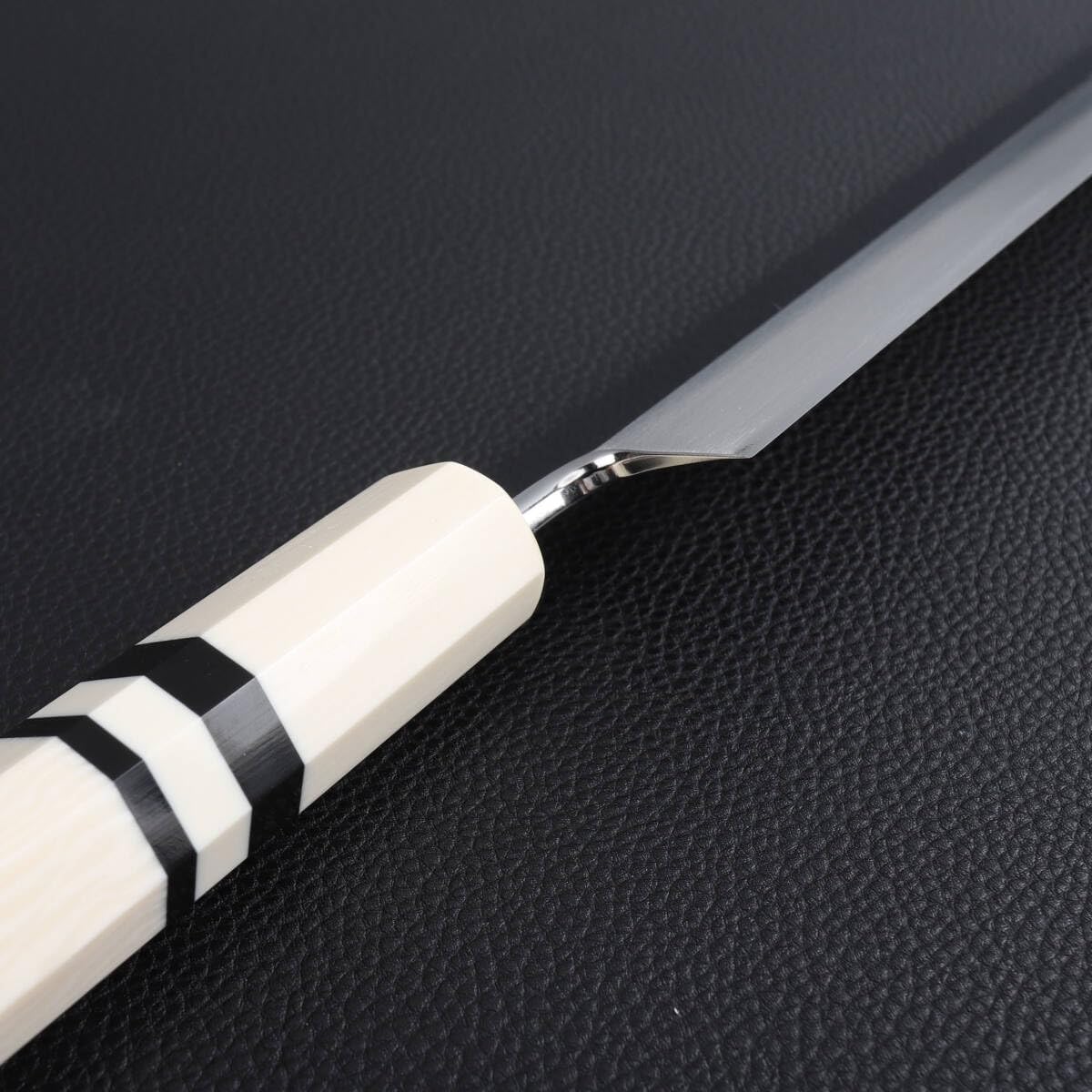 8622 極薄柳刃包丁 鞘付 尺（刃渡り300mm) 鏡面仕上げ 世界一薄い 本刃