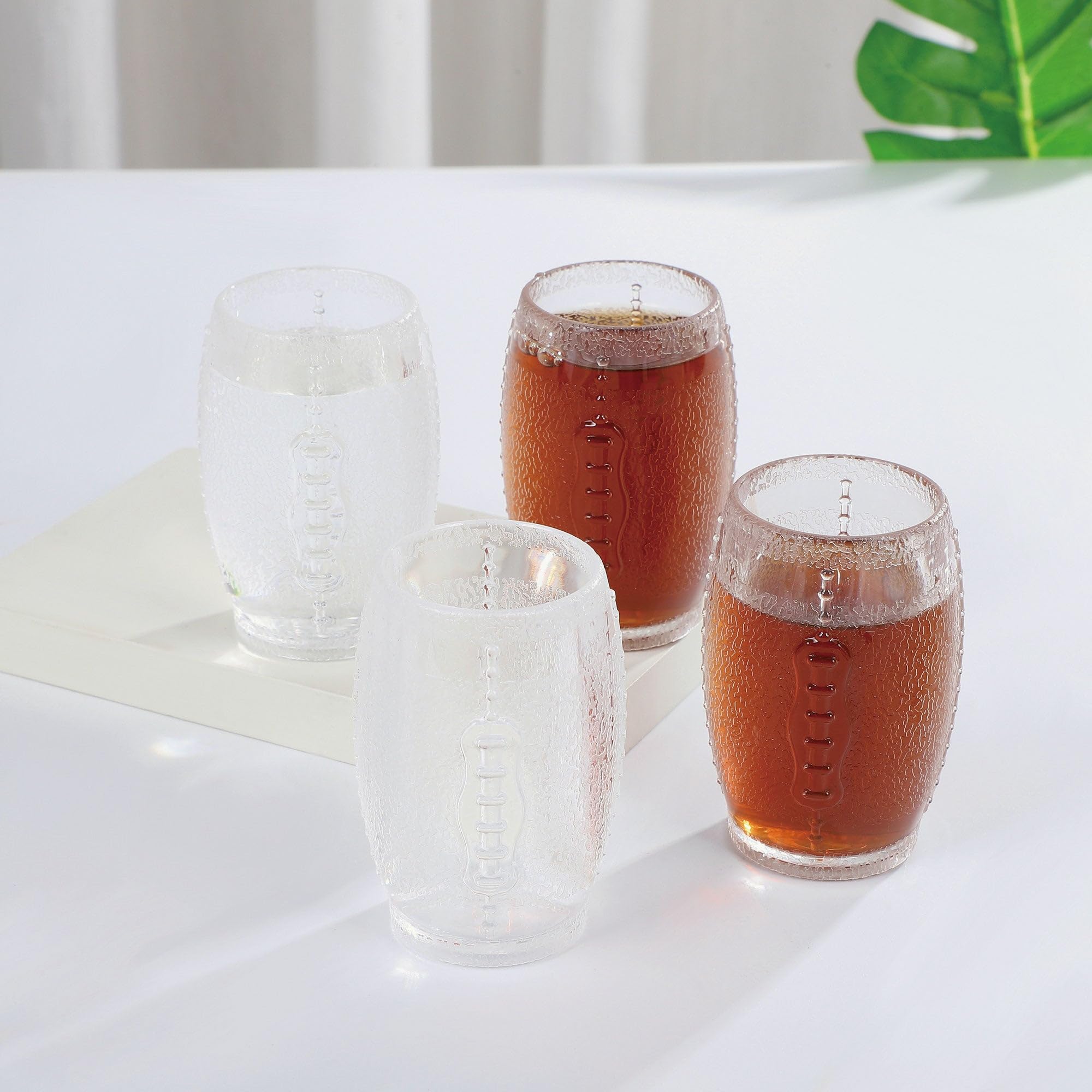 Vasos de chupito de fútbol, vasos reutilizables de plástico acrílico duradero, perfectos para dispensador de chupitos, cualquier licor, degustación, salsa, inmersión y cócteles, 2 2