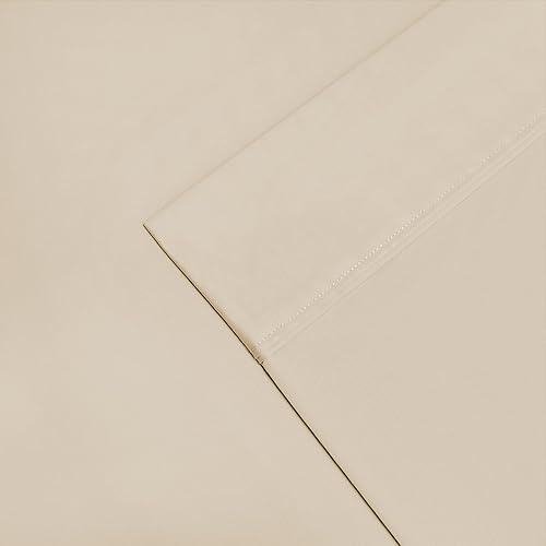 Miniatura 3 de BNM - Juego de sábanas de algodón egipcio de 1200 hilos, juego de sábanas de lujo, 1 sábana bajera de bolsillo profundo, 1 sábana encimera, 2 fundas