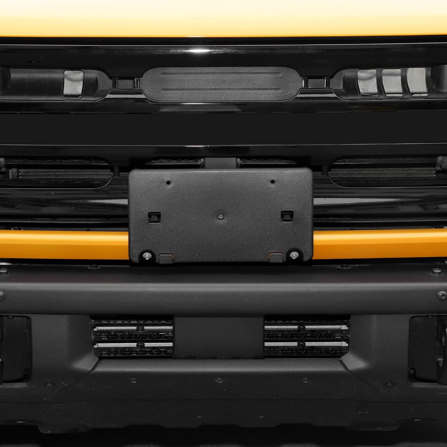 Jimen Compatible with Ford Bronco 2021-2023, Front License Plate Holder Frame Mount Bracket