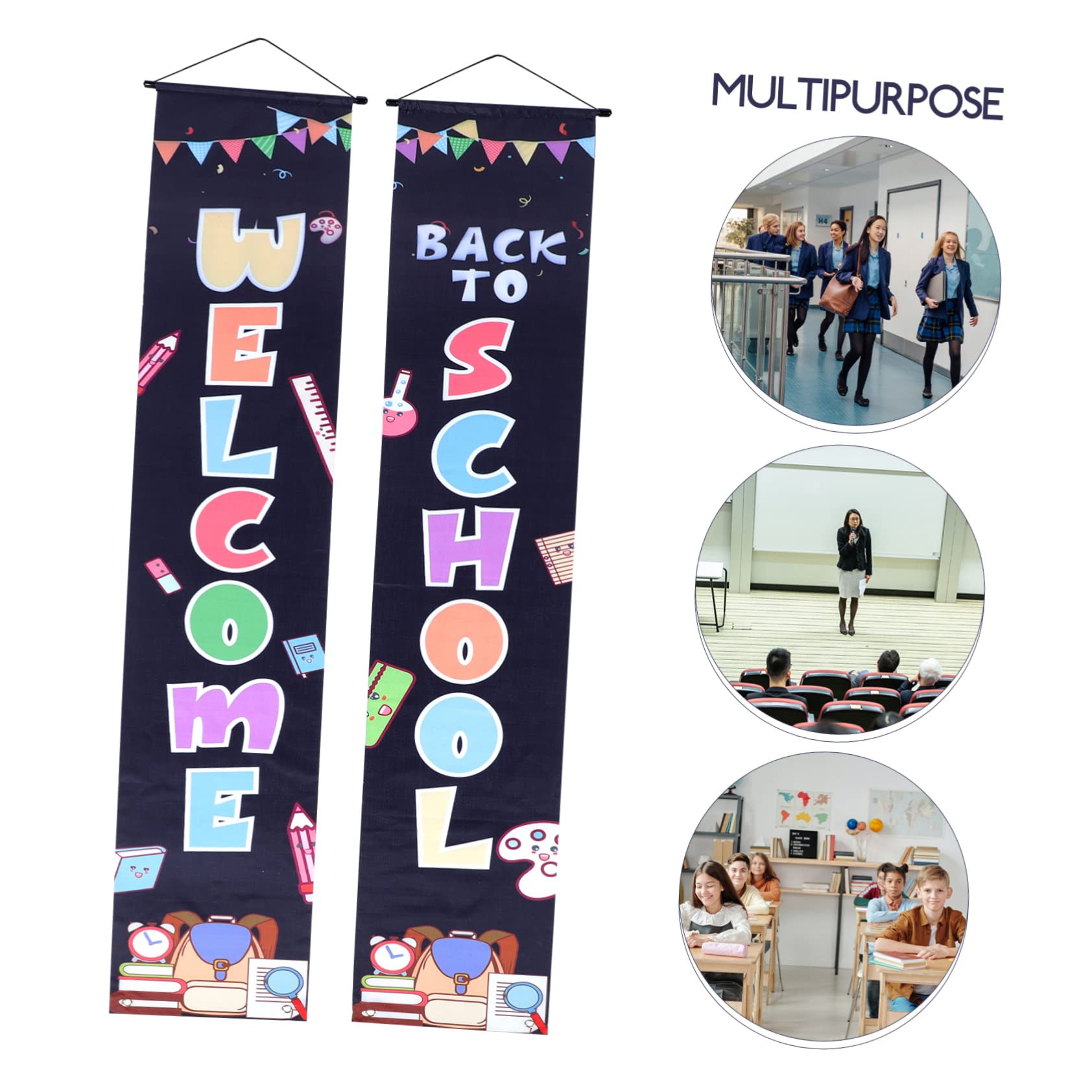 5 Pares De Adornos Fotográficos Para Decoración De Pancartas De Temporada Escolar Pancarta De Bienvenida Para El Primer Día De Clases Coplas Para La Puerta Del Aula Decoración Cabilock