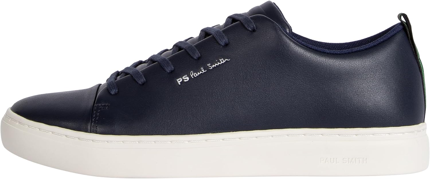 PS Paul Smith Mens Shoe LEE Tape Sneaker, Very Dark Navy, 12