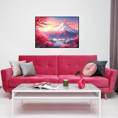 Miniatura 7 de Rompecabezas de 1000 piezas para adultos, rompecabezas Iceberg Sakura de 1000 piezas de flor de cerezo para adultos, 1000 piezas de pintura al óleo