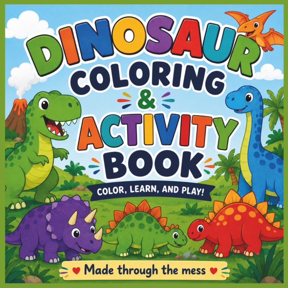 Dinosaur Coloring & Activity Book