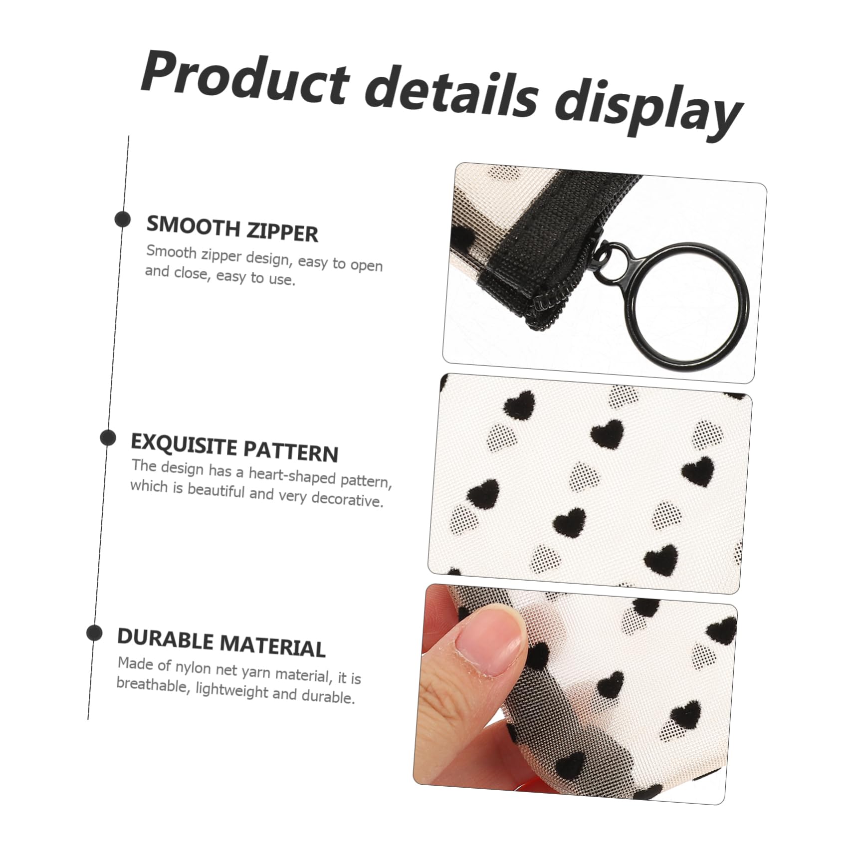 FOMIYES 5sätze Kosmetiktasche Aus Multifunktionale Reiseorganizer Leicht Tragbar Für Make-up Pflegeartikel Und Reisebedarf Mit Schwarzem Punktdesign