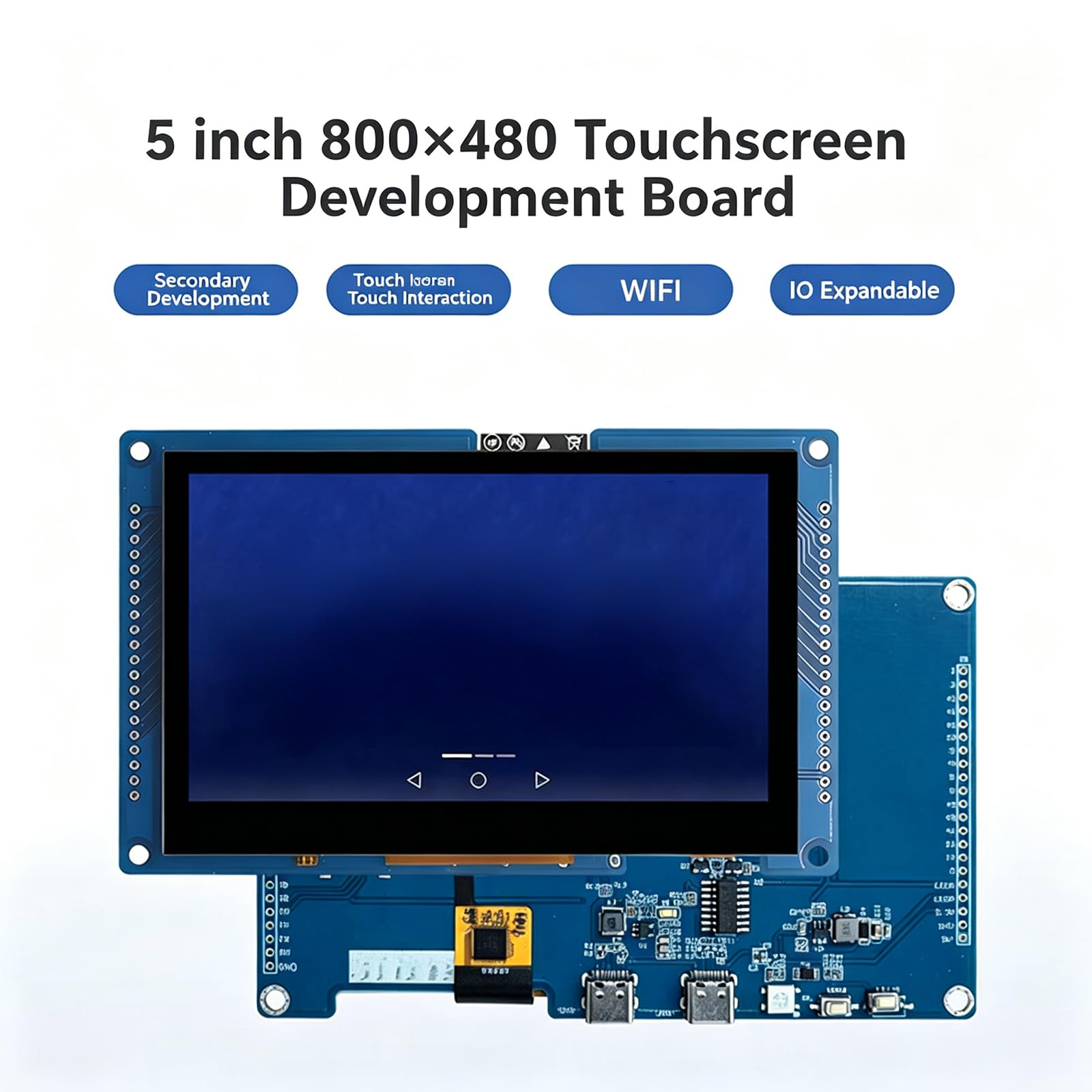 Carte de développement tactile capacitif de 12,7 cm