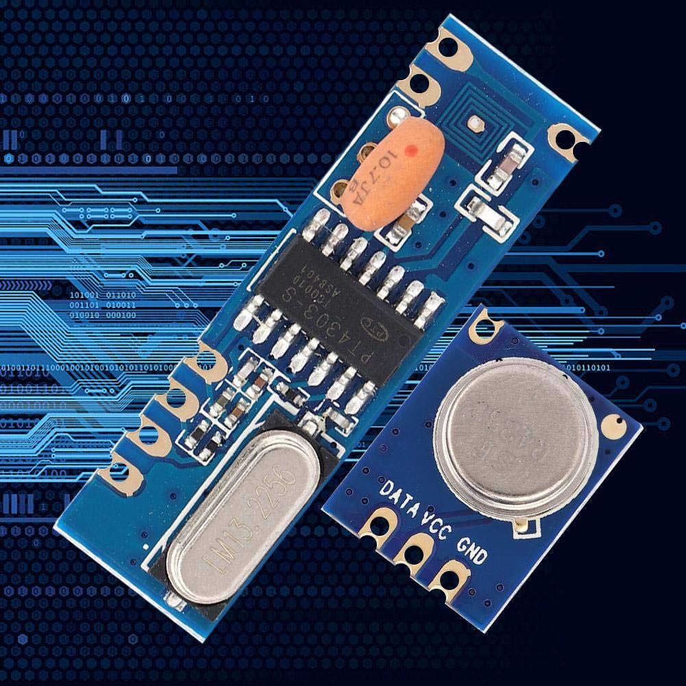 VOBOR STX882 + SRX882 + 433MHz Federantenne Ask Wireless Transceiver Receiver Modul Kombination (STX882+SRX882)