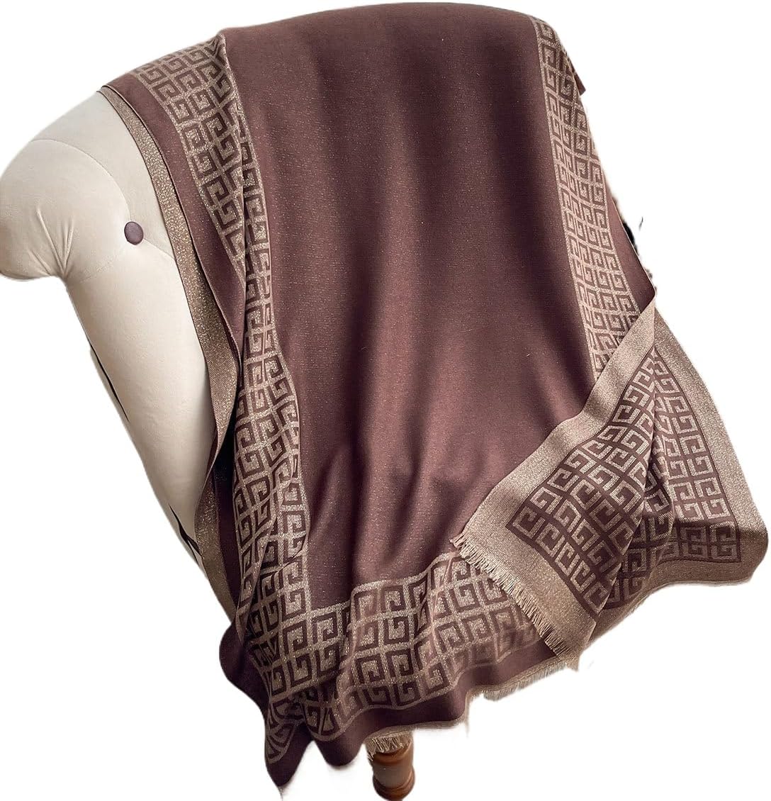 Fashion imitation cashmere elegant shawl dual-purpose autumn and winter classic simple warm scarf for women