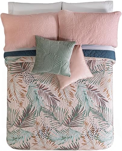 Miniatura 2 de Vianney Edredón Novo Crete tamaño King con dos vistas suaves para una mayor versatilidad