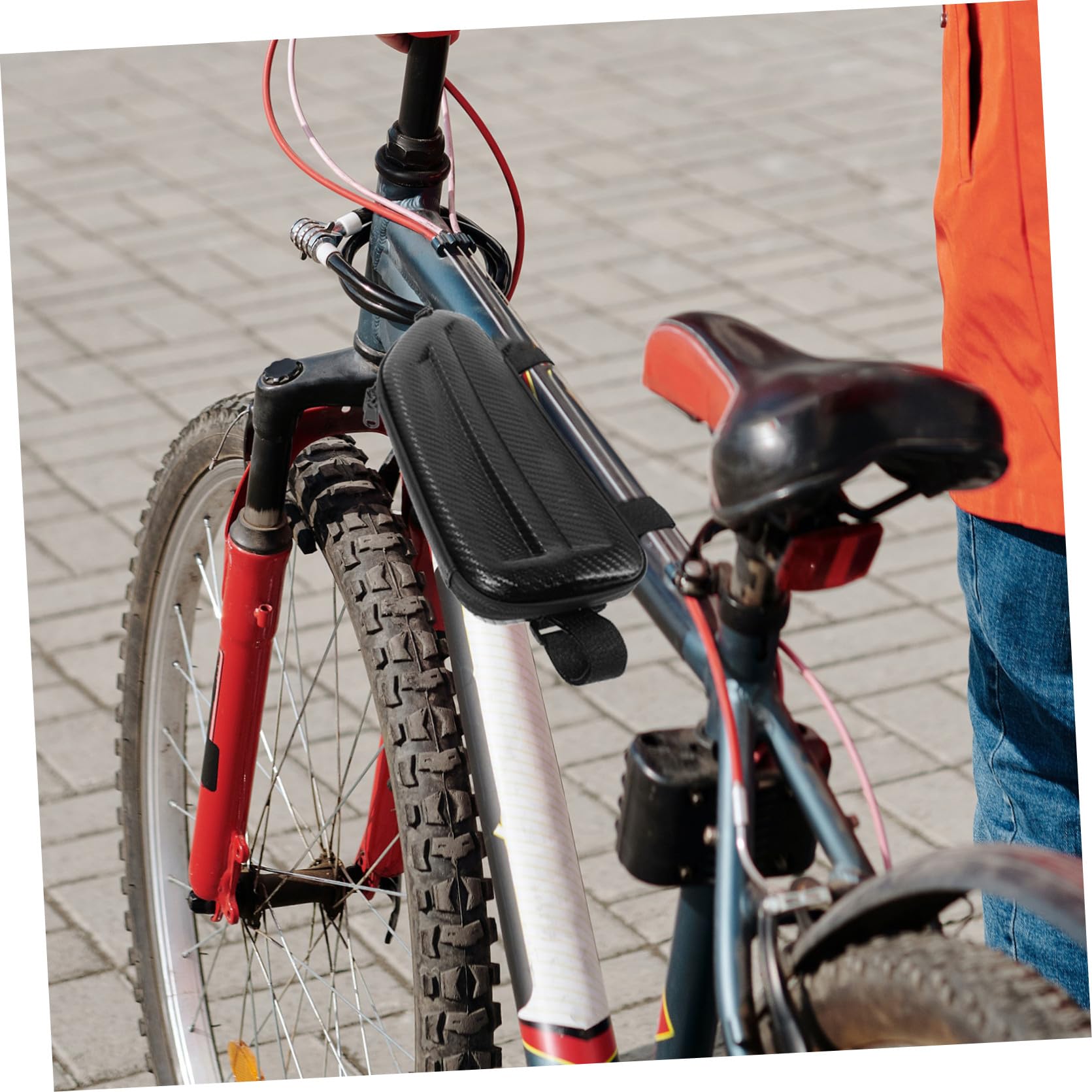 Toddmomy 2 Bolsas Impermeables para Coche Fundas para Bicicletas Bolsas para Alforjas Delanteras para Manillar De Bicicleta para Cuadro para Teléfono para