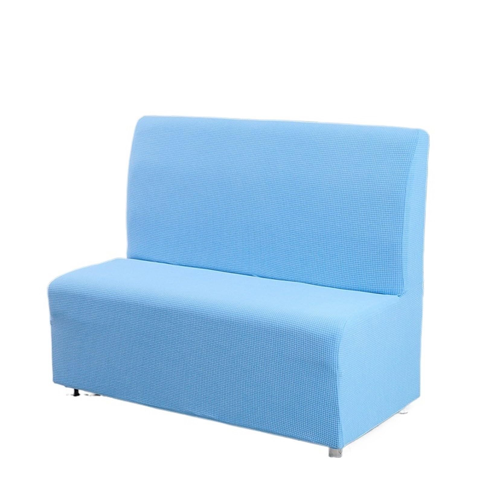 DHYUACN Armless Sofa Slipcover Armless Sofa Cover Elastic Thickened Corn Velvet Hotel Restaurant Stretch Covers Slipcovers(Color 15)