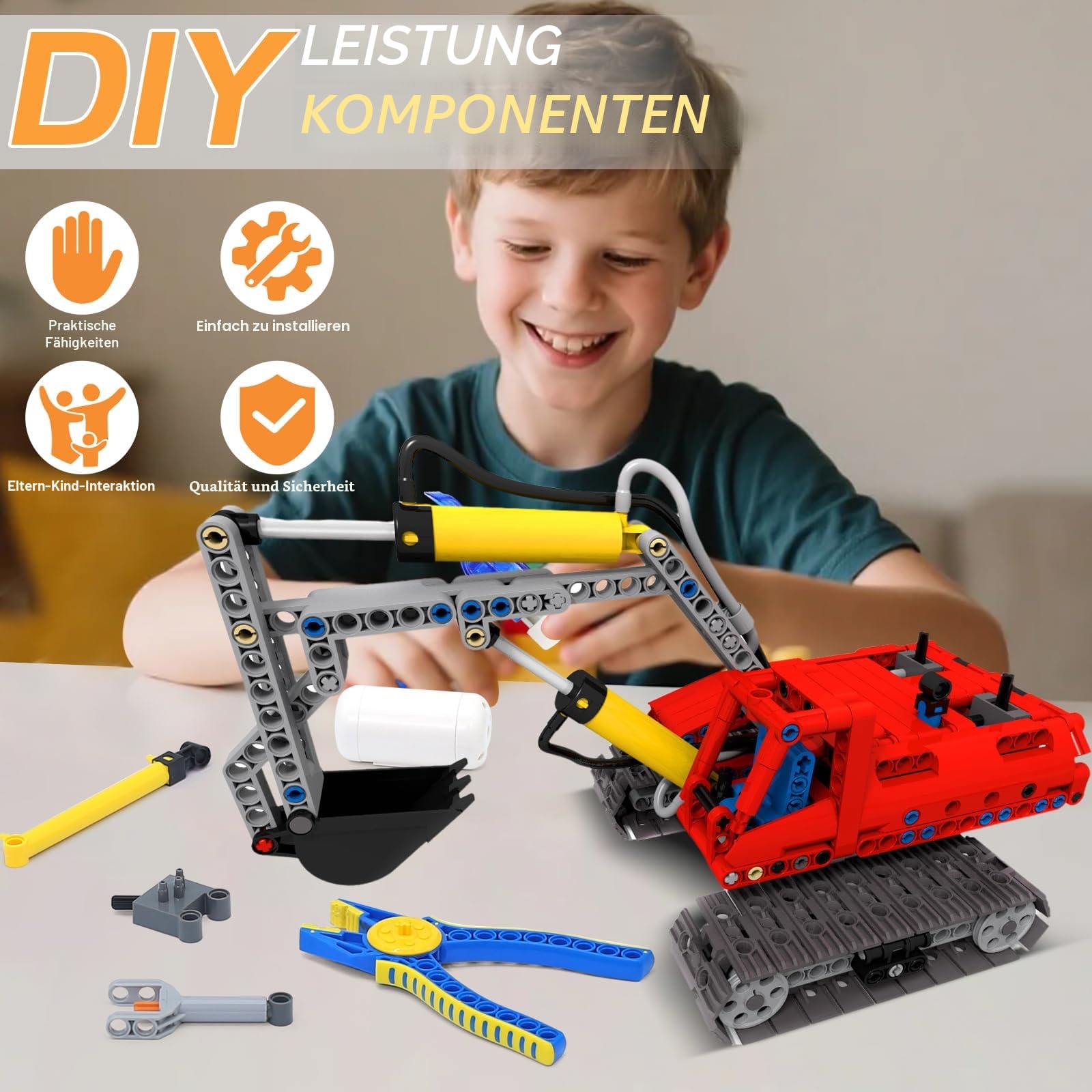 33pcs Pneumatik Kits, Kompatibel mit Technic Pump, Pneumatikzylindern | MOC Luftpumpen Kolbendruck Stangen, Schubstange, Manometer, T-Verbindungen Alloy Joint, für Bauspielzeugset Zubehör