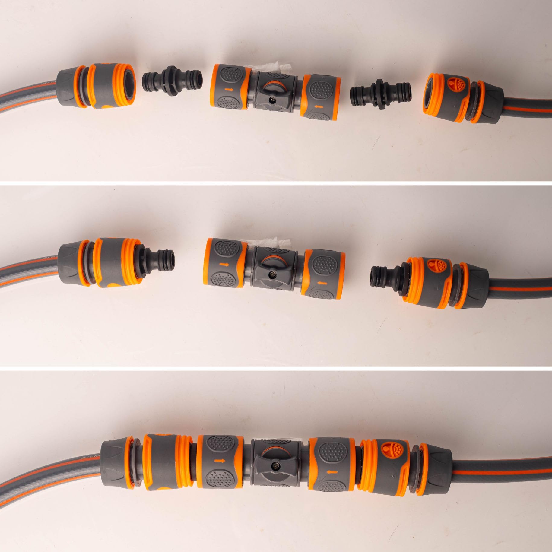 ZSYIULIA Quick Release Hose Connector with Switch Valve Quick Connection in Line Water Shut Off Valve Fitting for Garden Hoses Watering Systems Outdoor Taps - Image 4