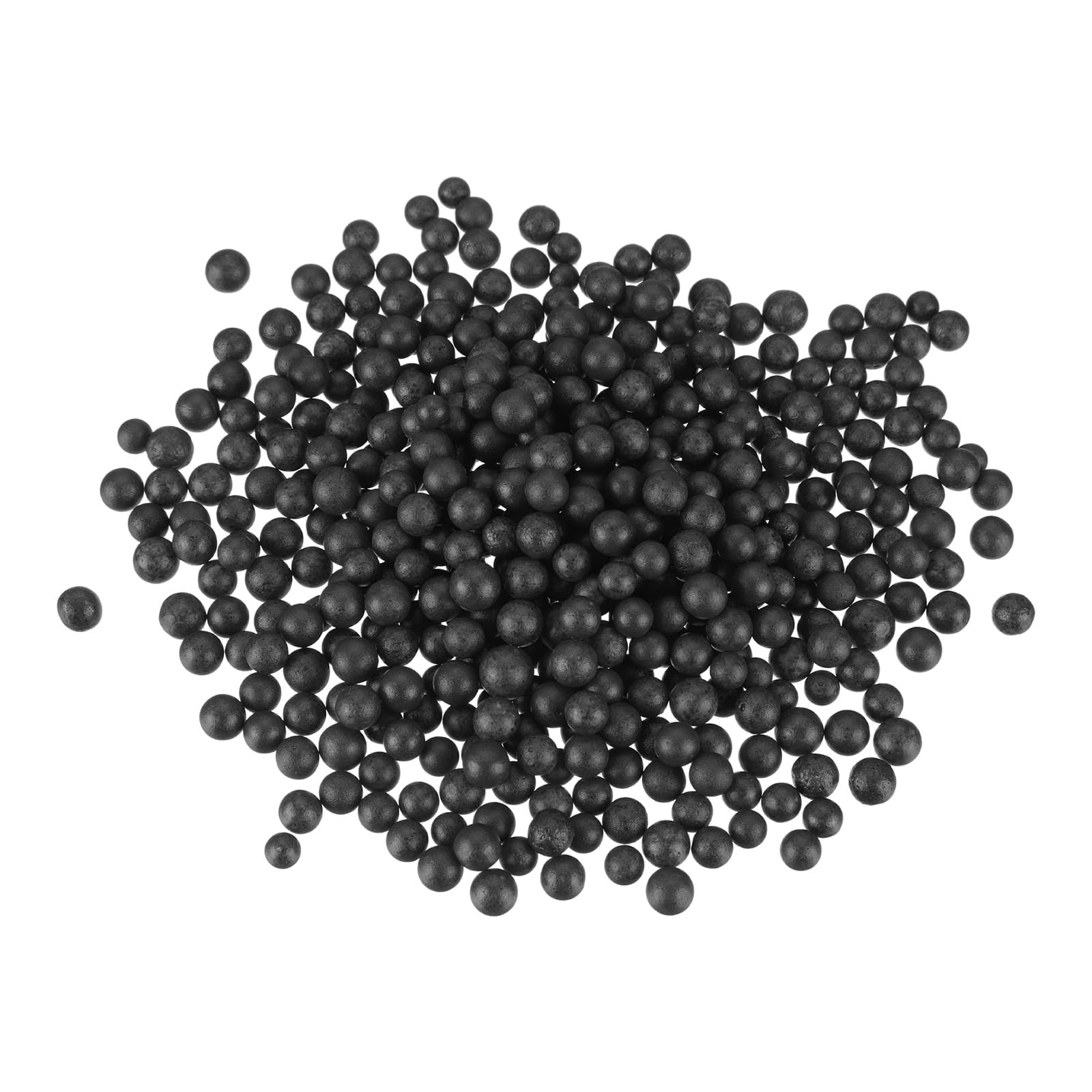 MECCANIXITY Foam Beads Foam Balls 7-9mm for Wedding and Party Decorations, Tiny Packing Balls, Arts DIY Crafts Supplies (Black,1 Pack Approx 1500pcs)