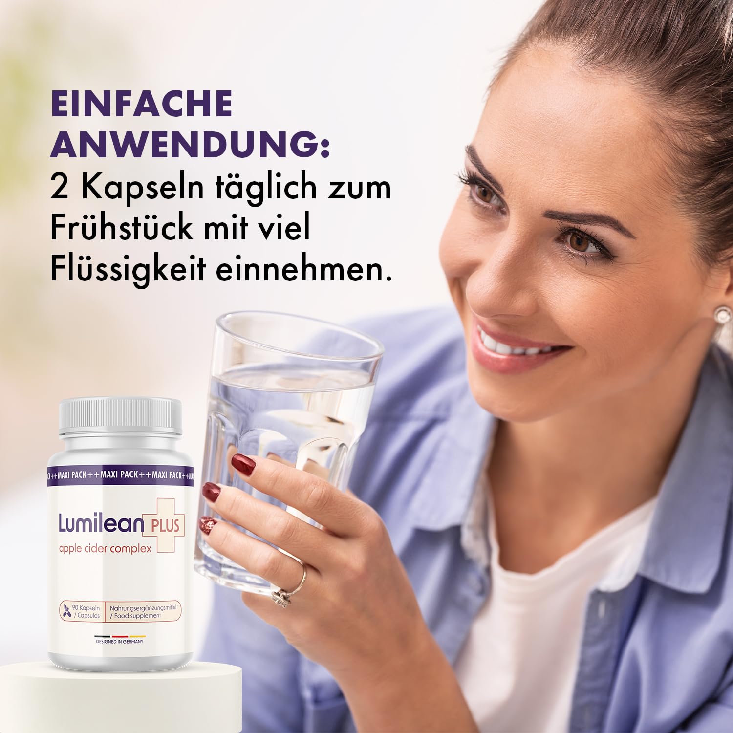 Lumilean Plus Kapseln - Maxipack | Dein zuverlässiger Partner - kombination hochwertiger Zutaten - 90 Kapseln Inhalt