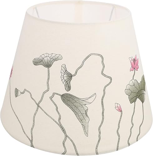 OSALADI Lámpara de tela para lámpara de mesa, pantalla de metal, blanco, estilo chino, lámpara de noche, pantalla decorativa disponible en Yaxa Peru