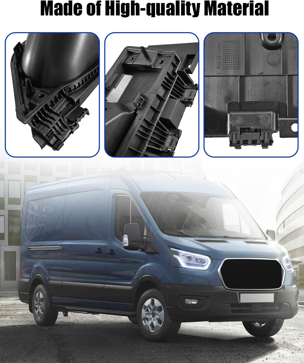 Fuel Filler Door Housing Pocket Hinge with Cover Fit for Ford Transit Van 150 250 350/HD 2015-2020 Diesel Version, Fuel Door Cap Replace CK4Z5427936H CK4Z-5427936-H