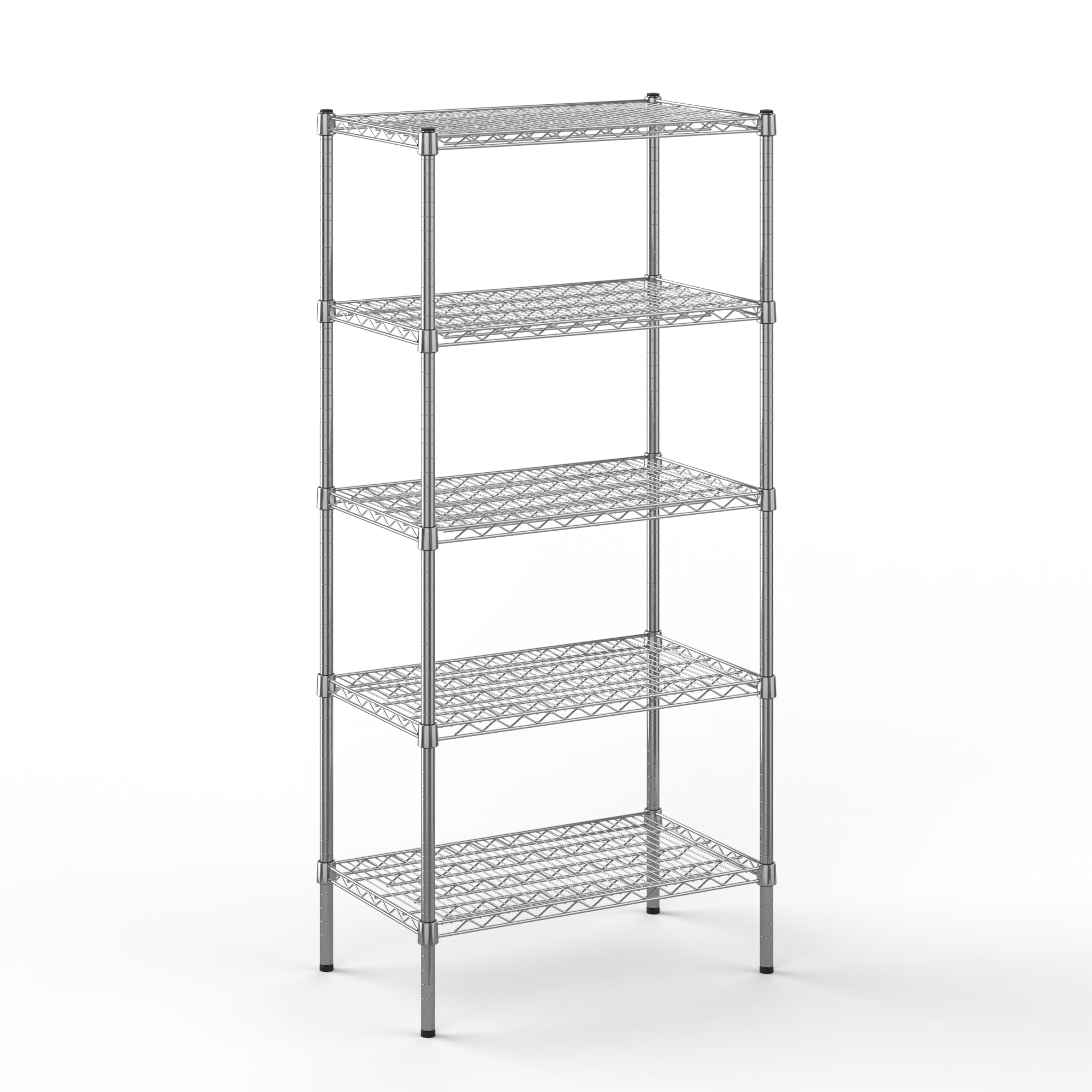 18" Deep x 30" Wide x 64" Height Wire Shelving Kit | 5-Tier | NSF Commercial Storage Rack Unit