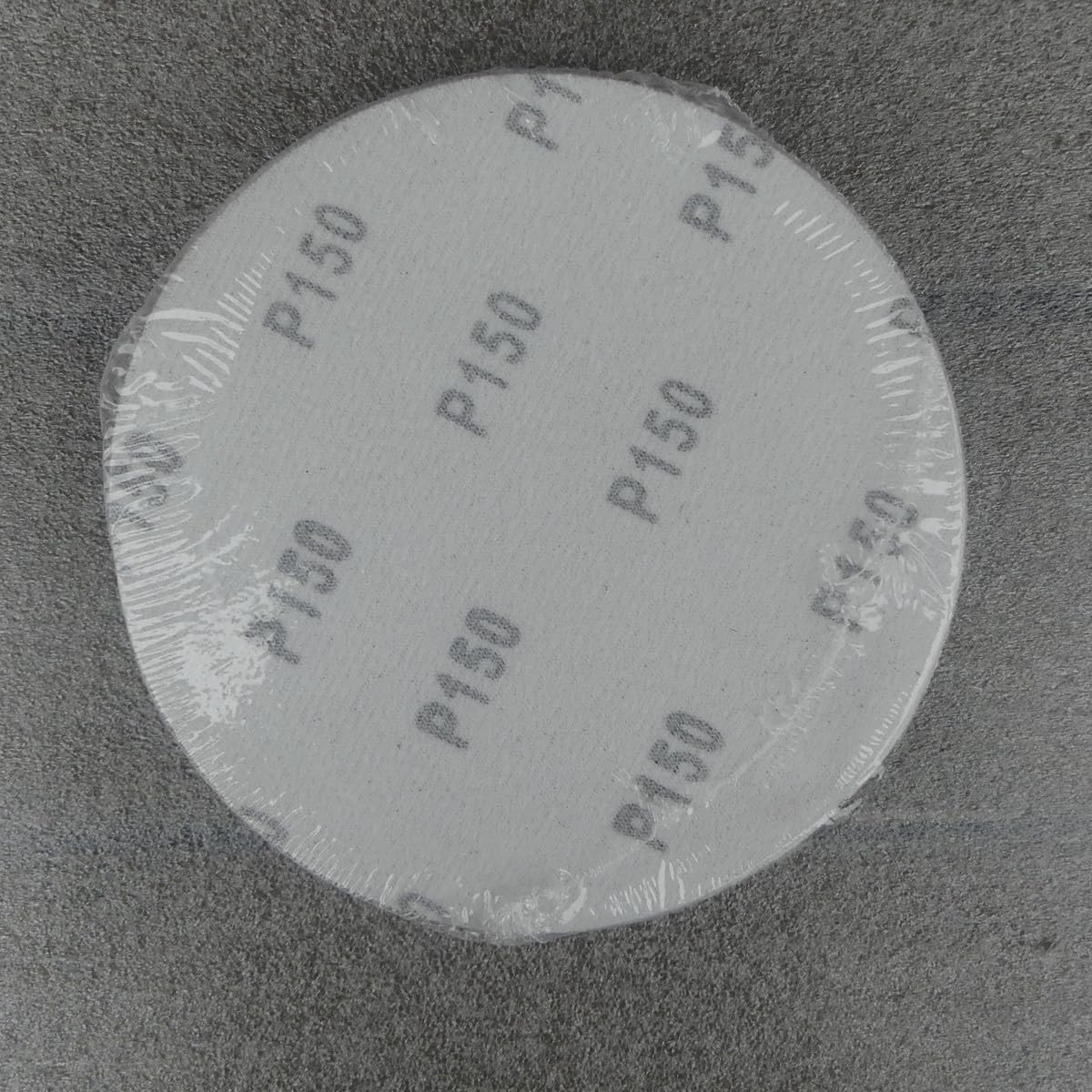 25 discos abrasivos de 150 mm de diámetro, sin agujeros, grano P150, lijadora de yeso, discos abrasivos, lijadora de cuello largo, lijadora excéntrica de Bohrfux