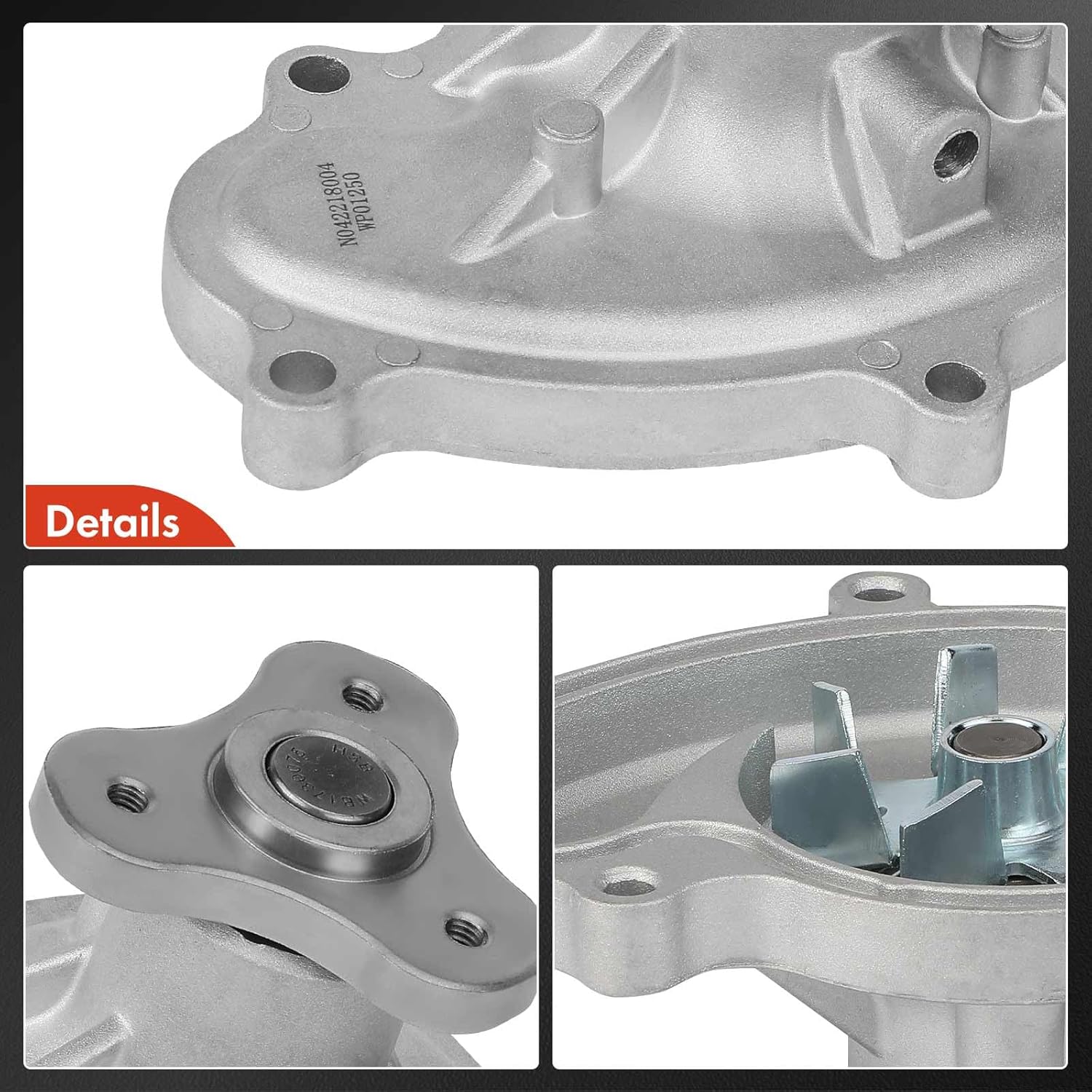A-Premium Engine Water Pump with Seal Compatible with Subaru Forester Impreza Legacy Outback Crosstrek BRZ XV Crosstrek & Toyota 86 & Scion FR-S H4 2.0L 2.5L