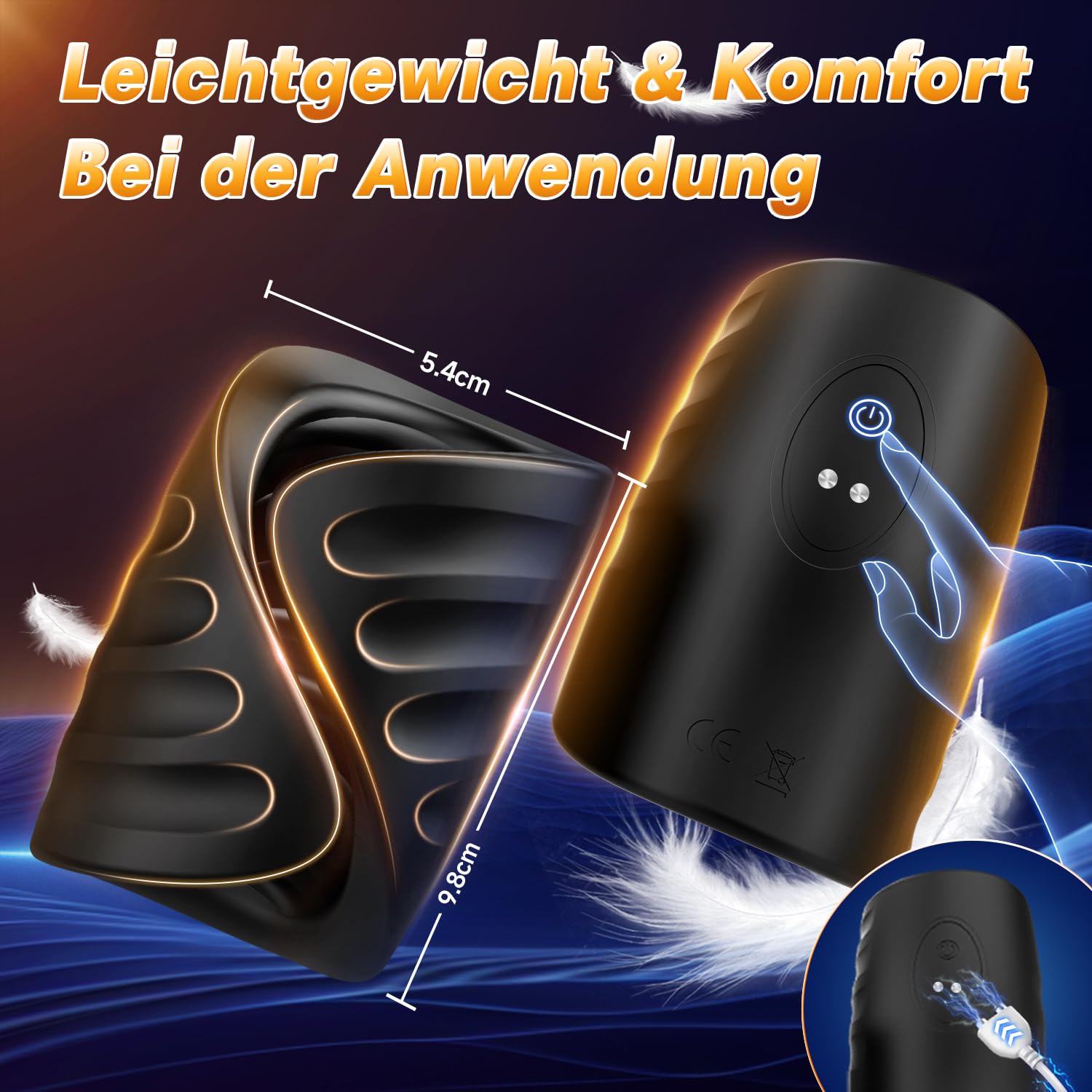 Masturbâteur Homme Mains Libres Sex toys avec 9 Vibrations & Contrôle APP, Masturbeuse Homme Masturbateurs Masculins Sex Toýs Suceur automatique sextoy Masculinsentraîneur