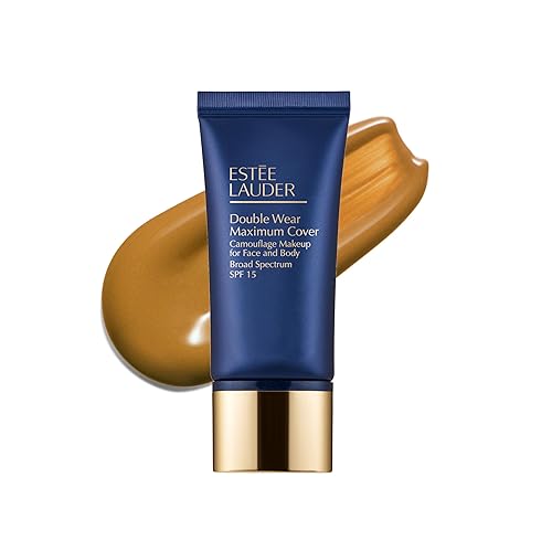 Estée Lauder Double Wear 24-Hour Maximum Cover Camouflage Foundation for Face and Body SPF 15  Full Coverage  Tattoo Cover Up Makeup Waterproof, 1.0