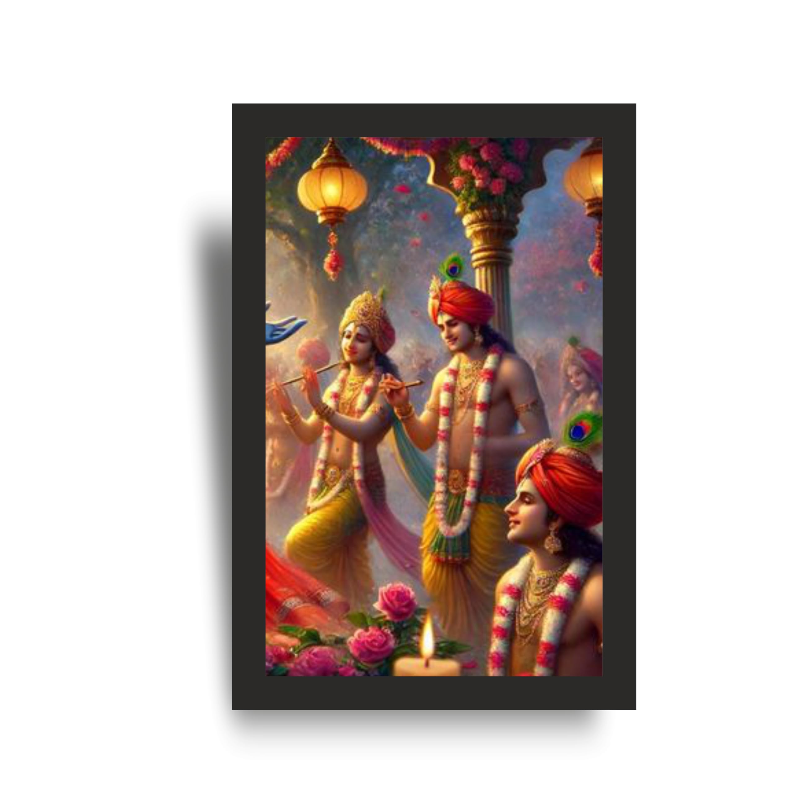 Radha Krishna Celebration Wall Art Set of 3 – view 4
