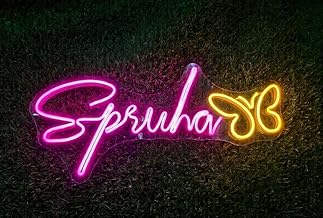 Custom Neon Light – Personalized LED Neon Sign for Home & Décor Customized Neon Light Sign – Unique LED Name & Design Lights| Personalized Neon LED Light – Custom Name, Logo & Wall Decor| Size (4x4. enchs) per later.