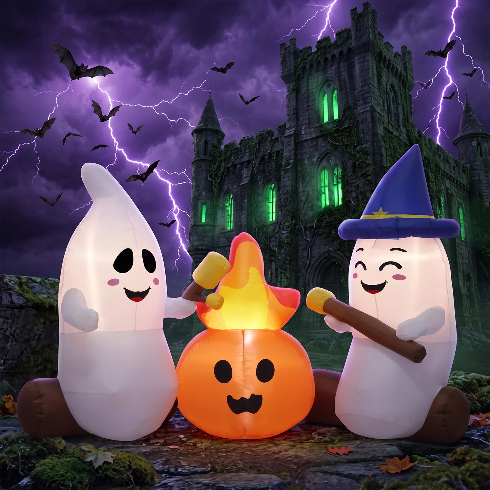 Photo 1 of LQV 6FT Halloween Inflatable Ghosts Yard Decoration