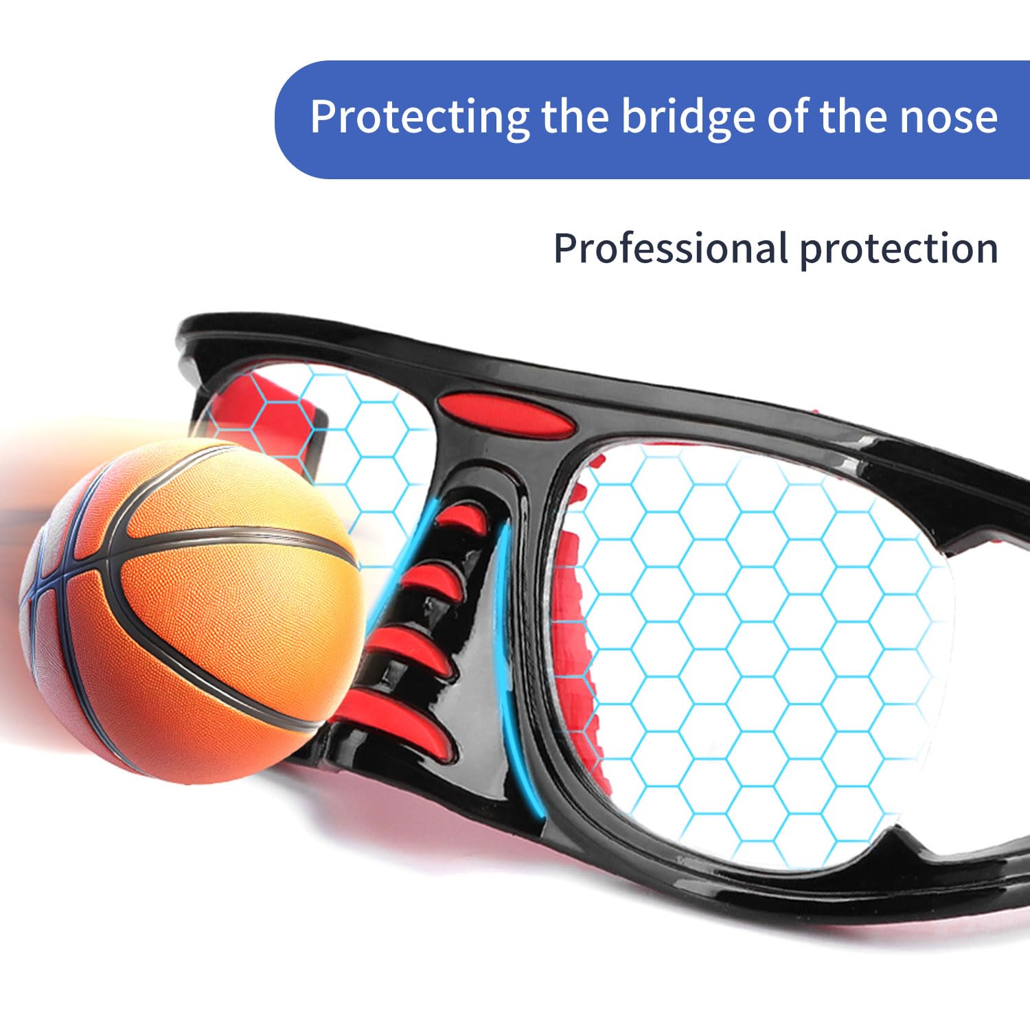 SooGree Gafas deportivas para raquetball, baloncesto, fútbol, fútbol, gafas de seguridad, lentes reemplazables