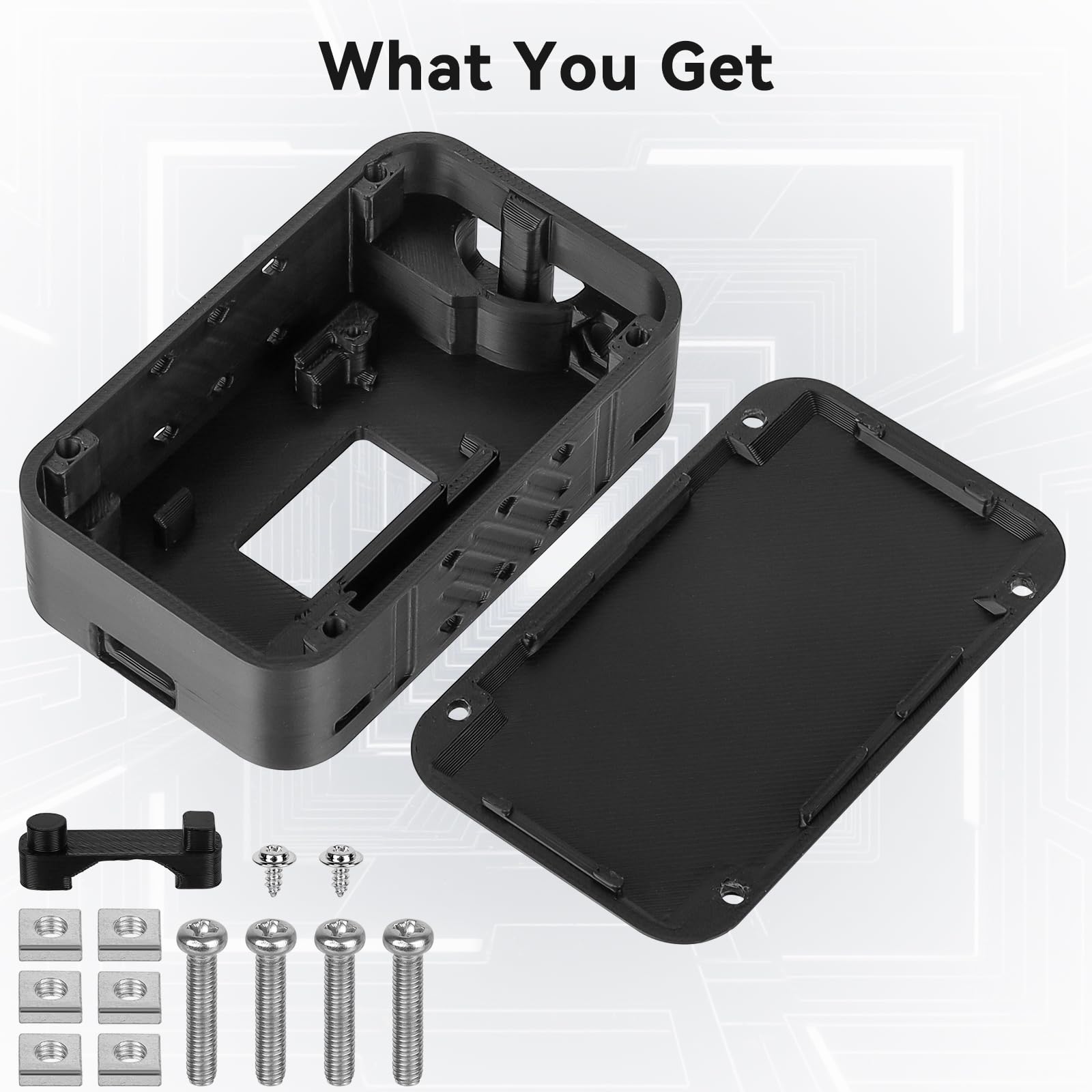 Alloggiamento per LoRa ESP32 V3 Moduli Set – Scheda di sviluppo, Antenna 3000 mAh Batteria All-in, Custodia OLED Display con interfaccia di tipo C (N35, Nero)
