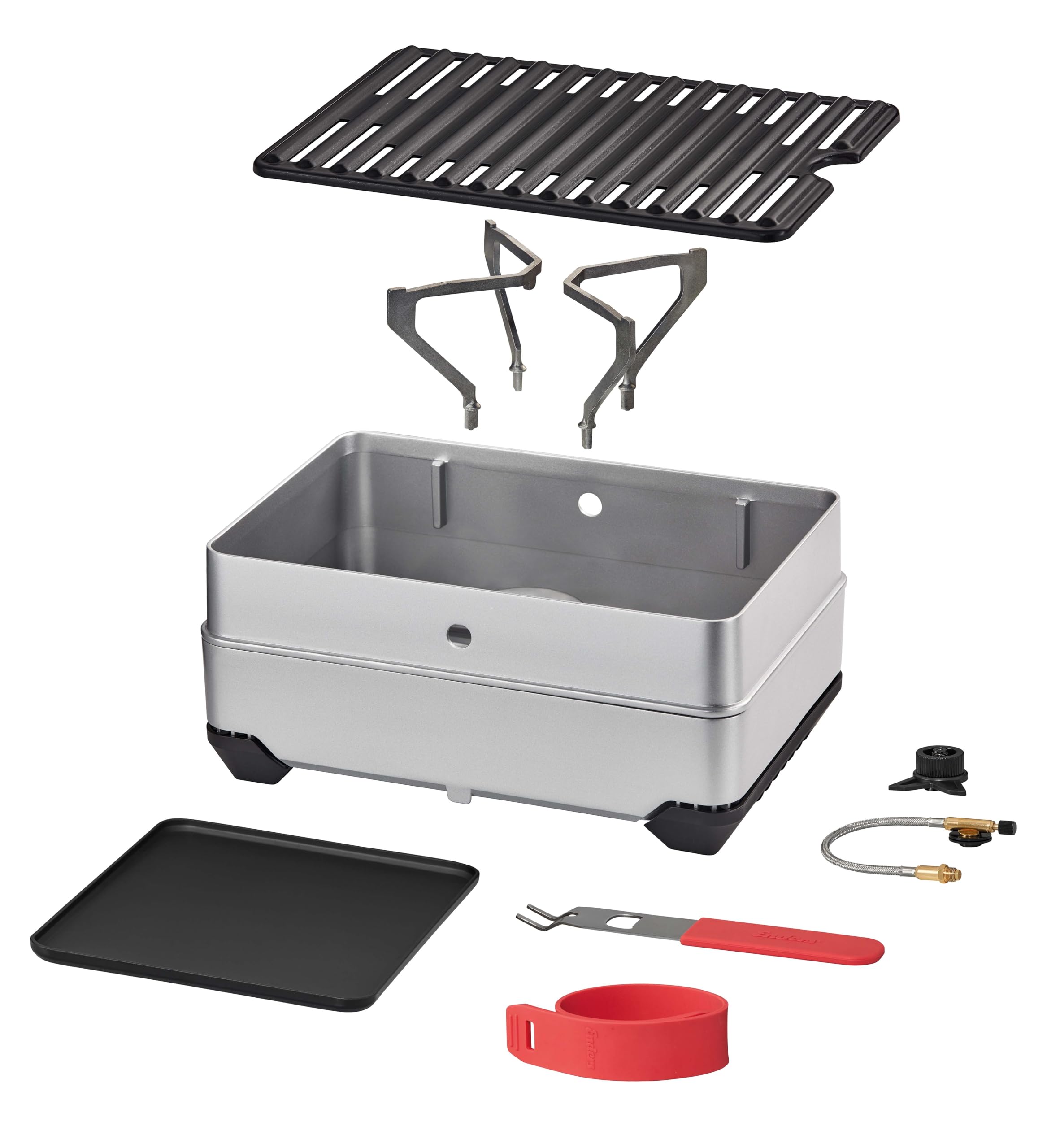 Enders® PACE (Campinggrill), Grill, Kocher, Camping, effizientes Grillen, sicheres Kochen, platzsparend, Edelstahl Topfträger#1840