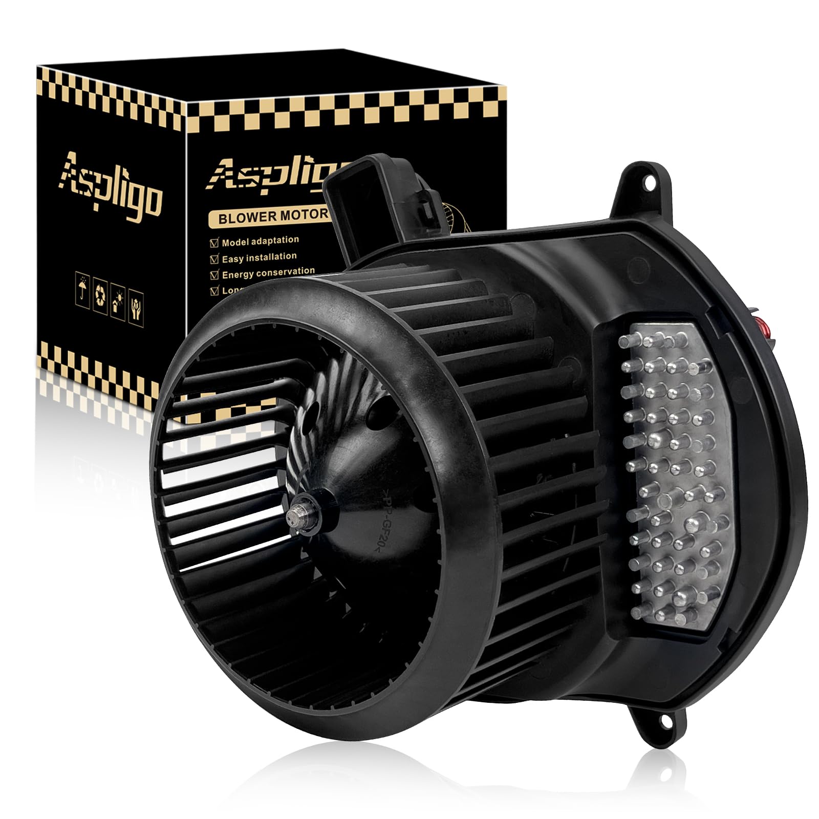 700357 AC Heater Blower Motor Fan Fit for GMC Sierra 2500 HD 2020-2024, Sierra 1500 2019-2024, Sierra3500 HD 2020-2024,for Chevrolet Silverado 2500 HD 2020-2024, 1500 3500 HD 84861776