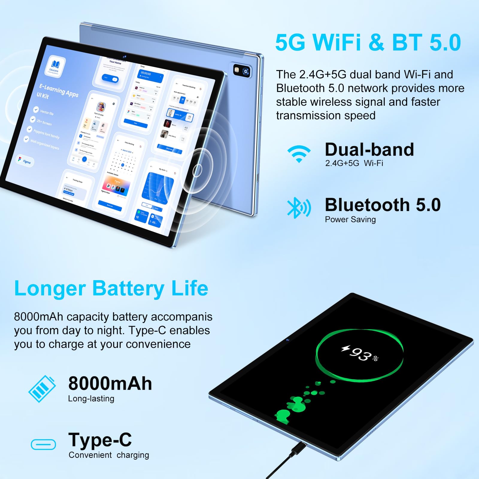 ❤️Android 14❤️10.1 インチ オクタコア 8GB 1TB拡張可 Amazon.co.jp: BAKEN Android 14 10.1インチタブレット。Wi-Fi