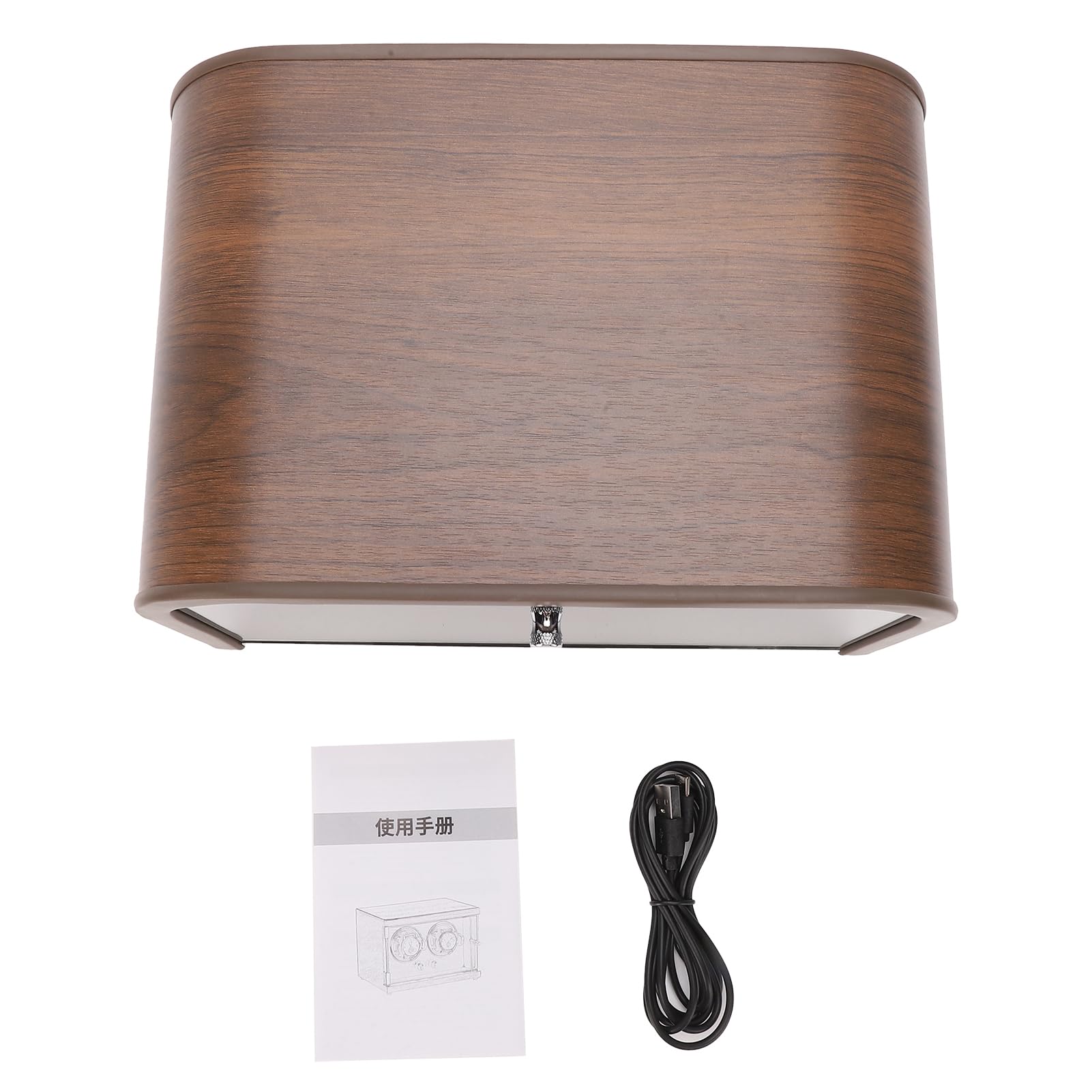 Asixxsix Zegarek Winder, 5 regulowanych ustawień 10dB Ultra ciche samo nawijające się pudełko na zegarki z oświetleniem LED i inteligentną redukcją szumów, do zegarków mechanicznych