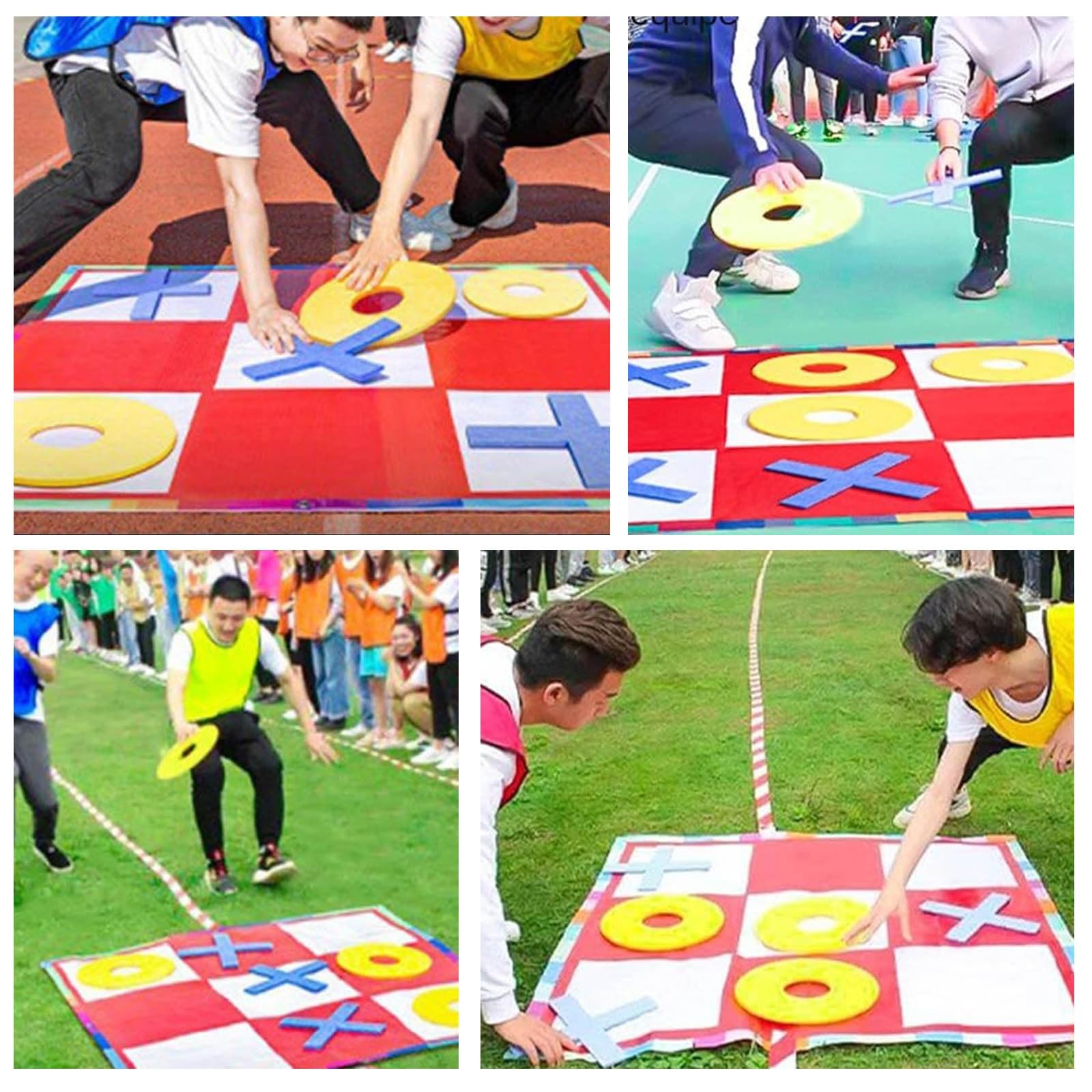Générique Morpion Giant, Gioco Di Lancer De Morpion – Set Di Prato in Tessuto Oxford, Gigante E Resistente Alle Intemperie | Design Di Trasporto Facile, Divertente Gioco Di Lancio All'aperto