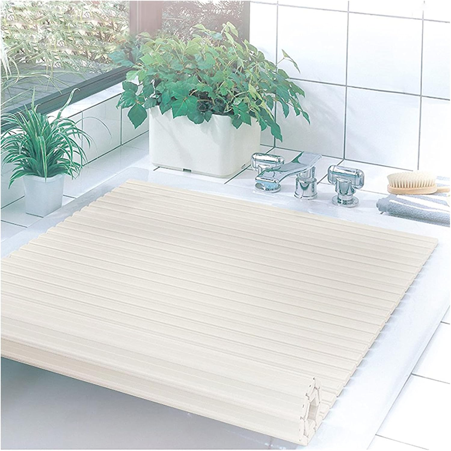 Bath Caddy Non-Slip Rack Bathtub Cover Folding Bath Tray Dust-Proof Cover Insulation Board Storage Shelf Phone Slot and Book Rest Tablet Stand (80x150cm)