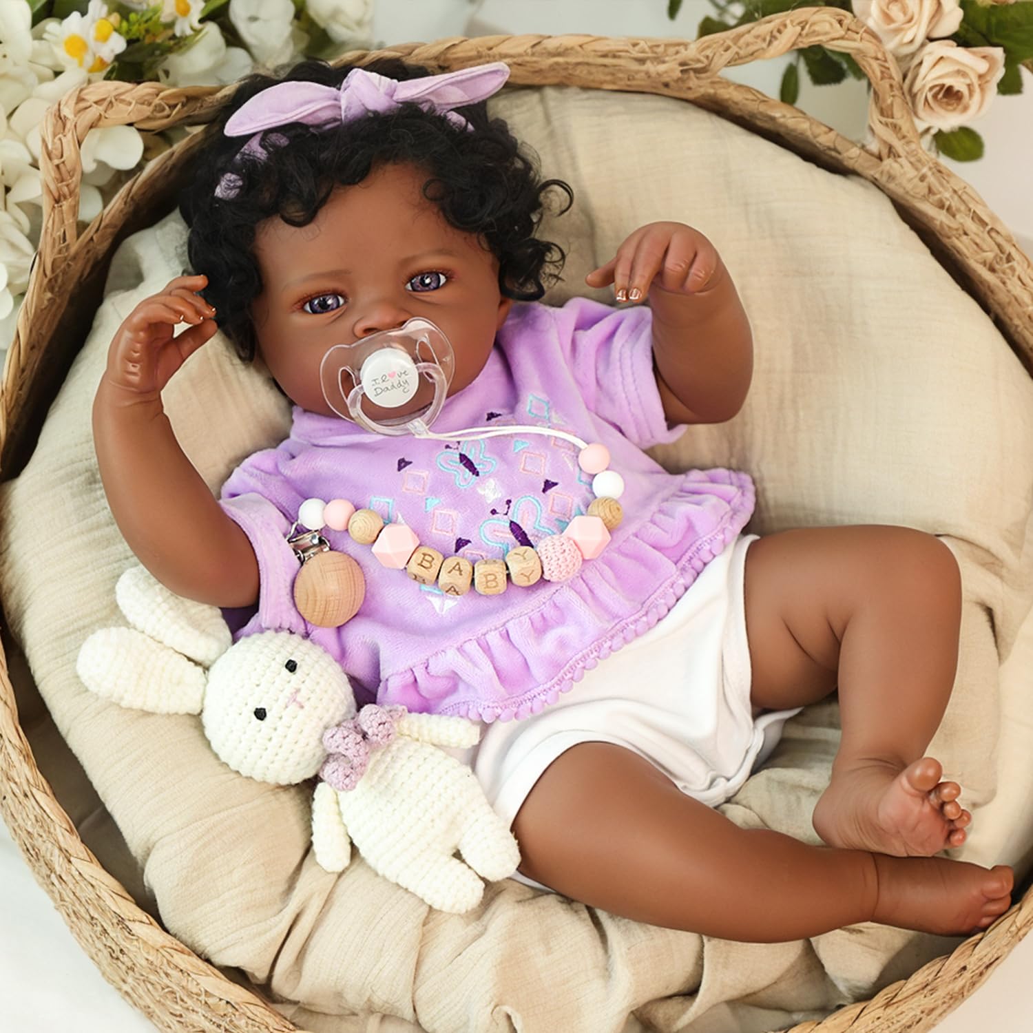 REBORn BABY DOLL 本体　リアル赤ちゃん Amazon.com: WOOROY Realistic Reborn Baby Dolls Black – 20-Inch