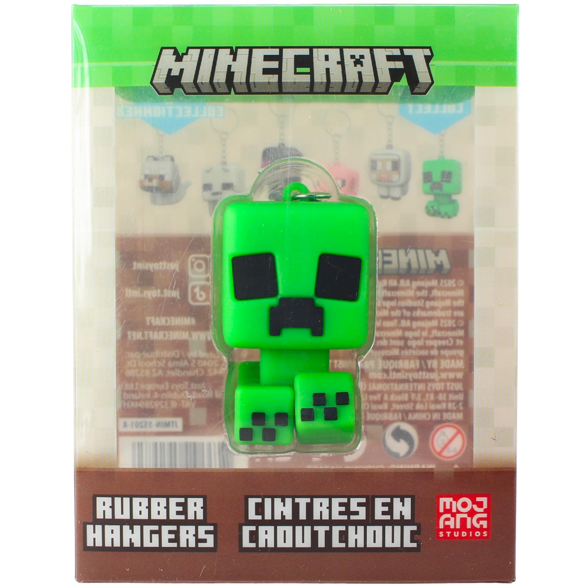 Minecraft Character Blind Bag Figures & Animals - (Rubber Keychain Creeper) — image 1