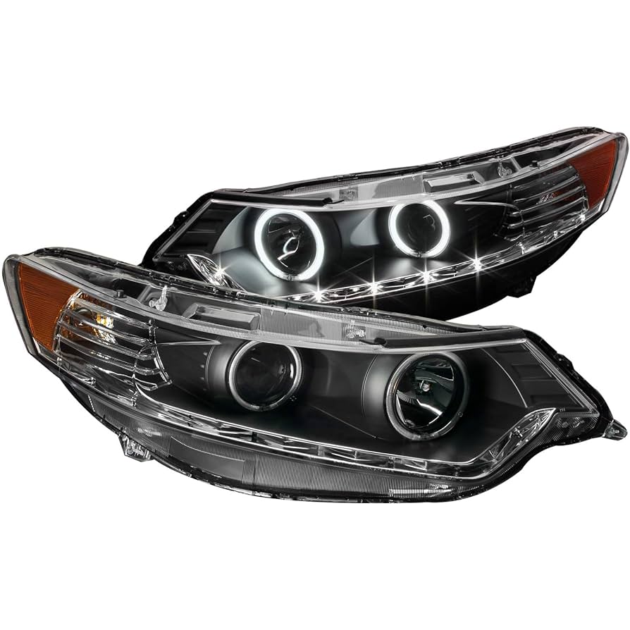 Amazon.com: Anzo USA 121393 Black Halo Projector Headlight